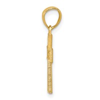 10K Yellow Gold Cross Pendant view 2