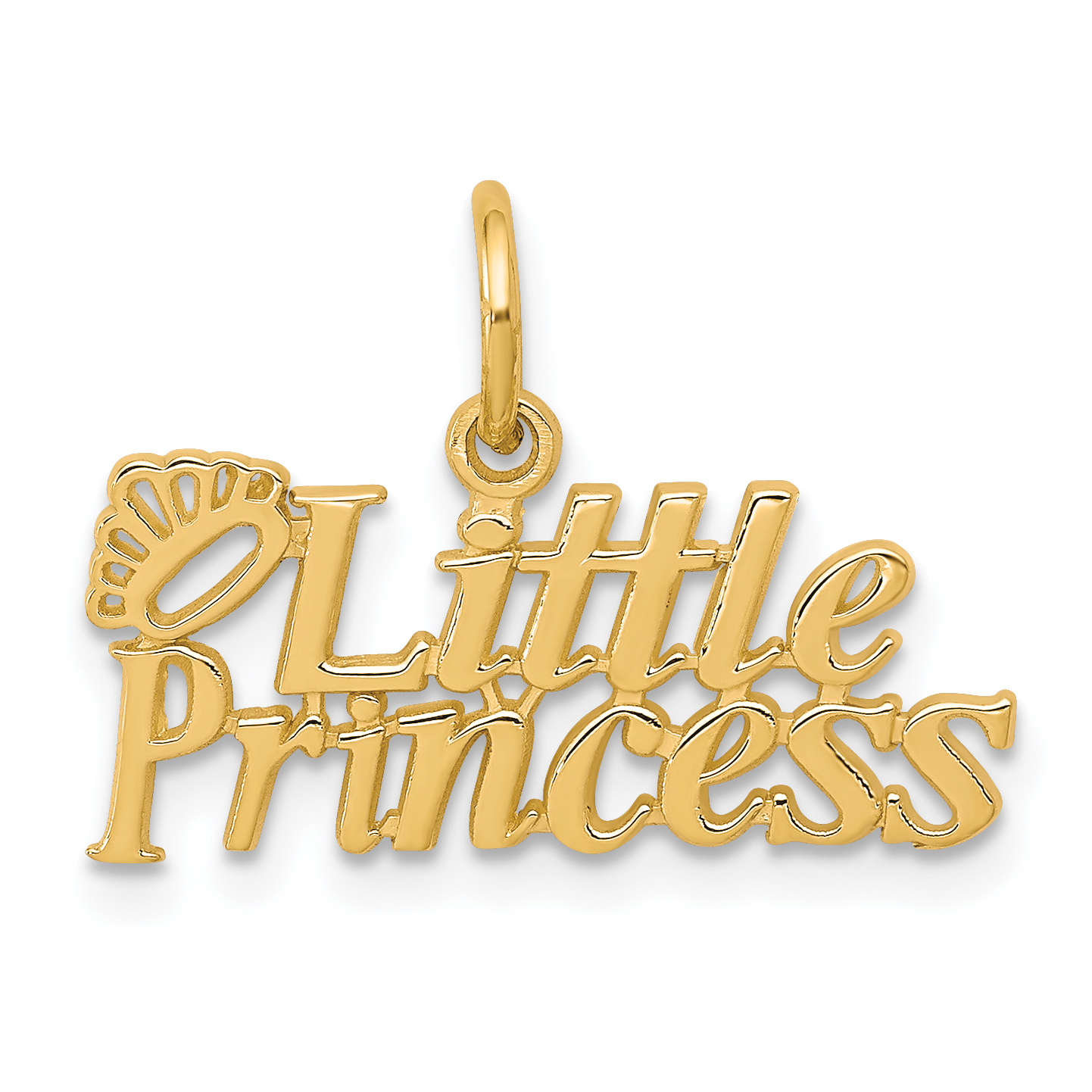 10k LITTLE PRINCESS with Crown Charm (10C113)