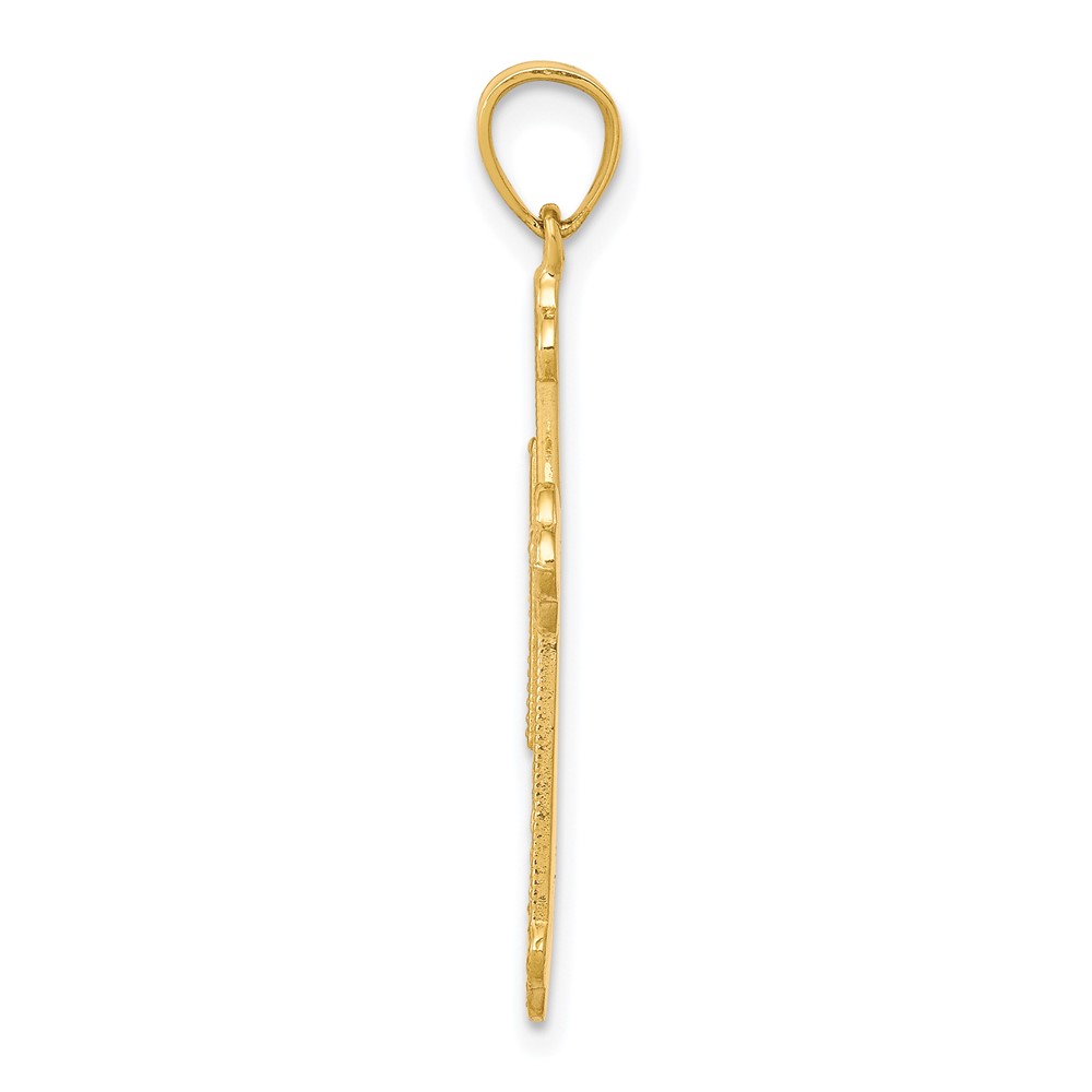10k Budded Cross Pendant (10C1131)