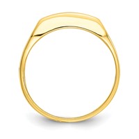 10K Yellow Gold Polished 3-Stone CZ Channel Ring - Size 3 view 2