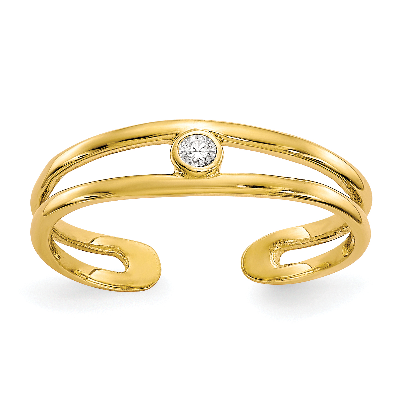 10k CZ Toe Ring (10C1155)