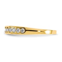 10K Yellow Gold I Love You Forever CZ Ring view 3