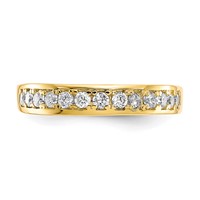 10K Yellow Gold I Love You Forever CZ Ring view 4