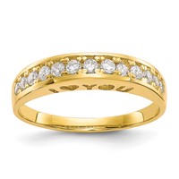 10K Yellow Gold I Love You Forever CZ Ring view 1
