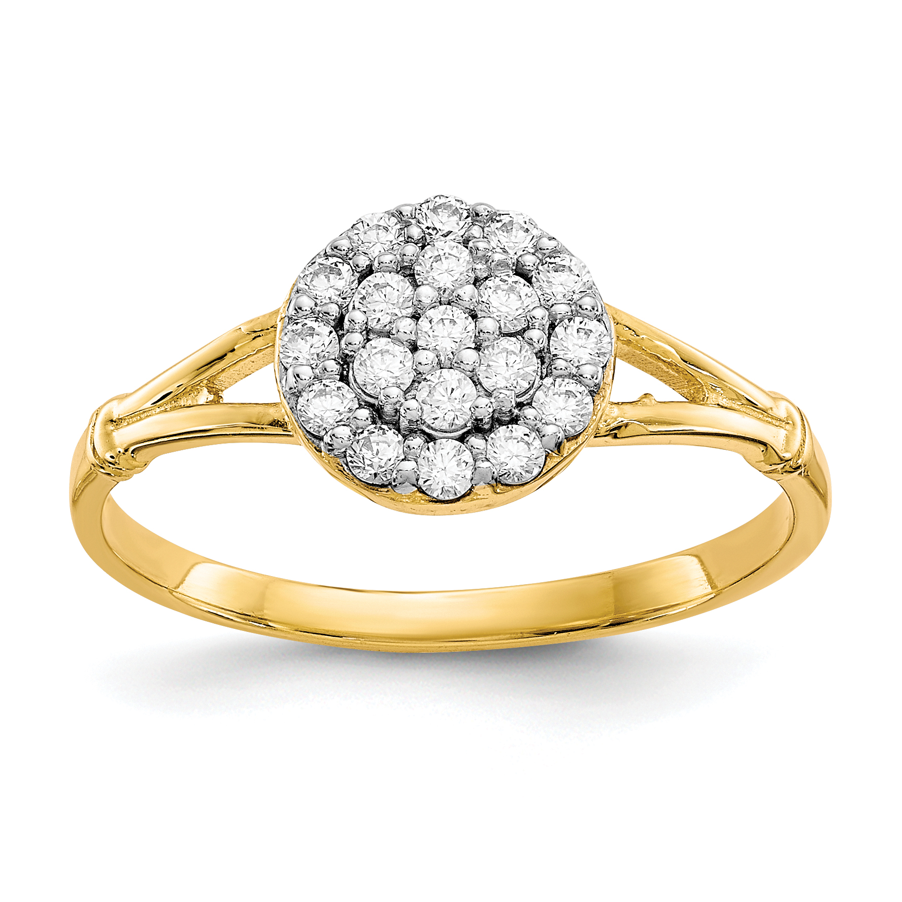 10k CZ Cluster Ring (10C1172)