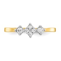 10K Yellow Gold Clear CZ Fancy Ring view 5