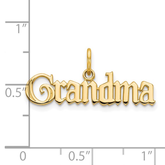 Gold GRANDMA Charm