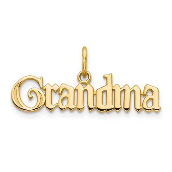 Gold GRANDMA Charm
