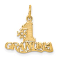 10K Yellow Gold #1 Grandma Charm view 1