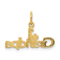 10K Yellow Gold #1 Grandpa Charm view 3
