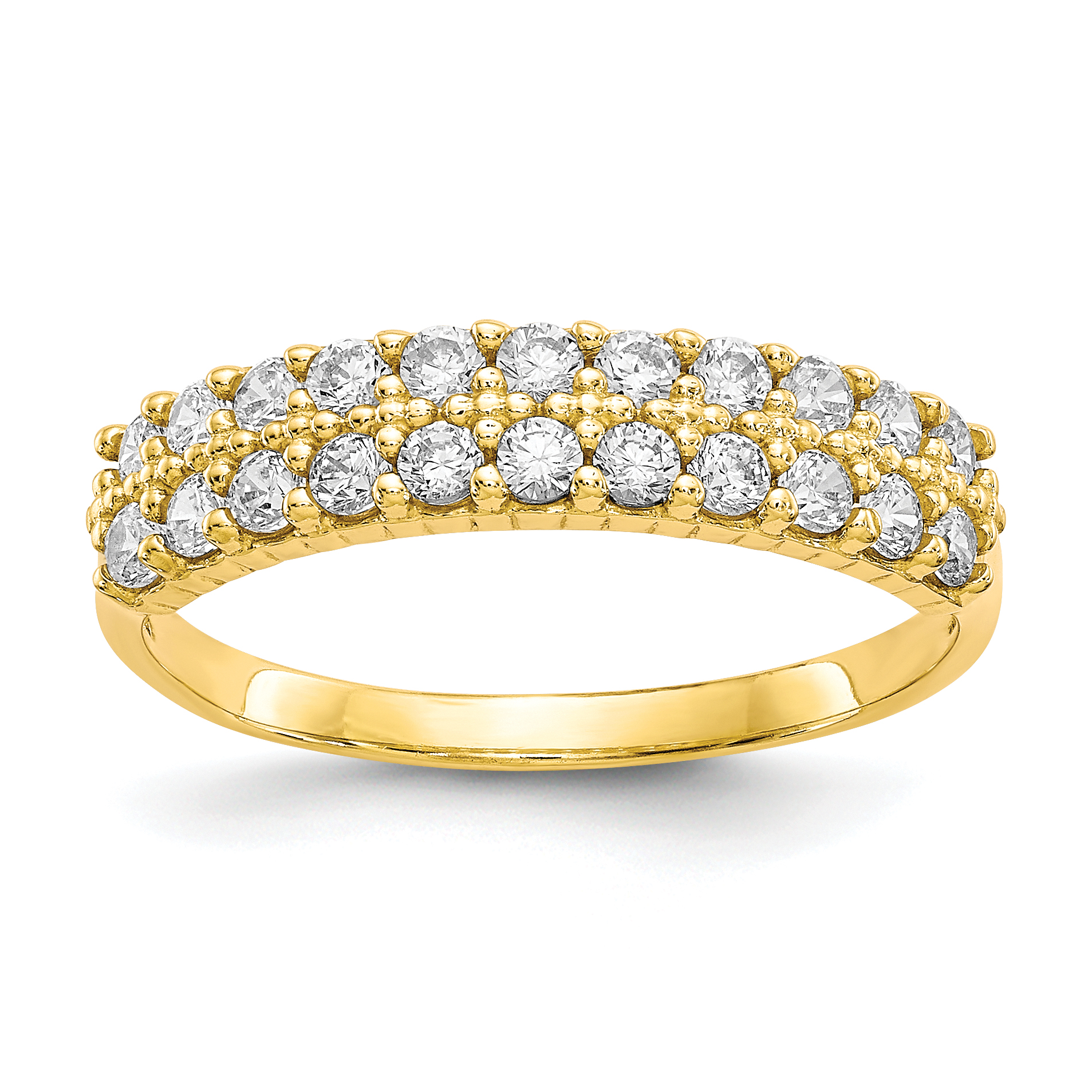 10k Fancy CZ Ring (10C1252)