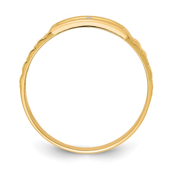 Gold Our Lady of Guadalupe Mens Ring