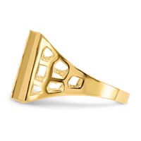 IB Goodman 10K Yellow Gold Mens CZ Ring view 4