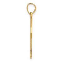 10K Yellow Gold Passion Cross Pendant with Jesus Face Reversible view 2
