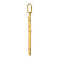 10K Yellow Gold Passion Cross Pendant view 2