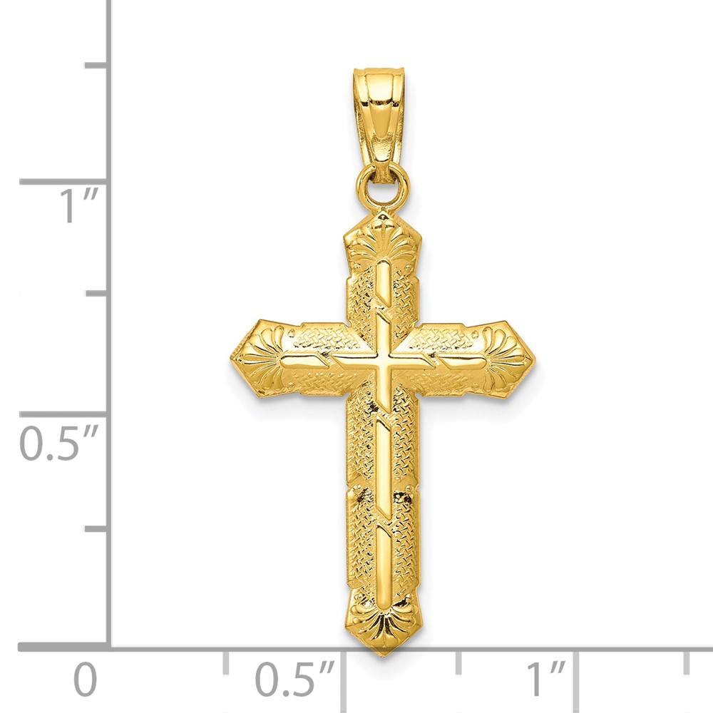 10k Passion Cross Pendant (10C1315)