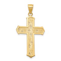 10K Yellow Gold Passion Cross Pendant view 1
