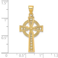 10K Yellow Gold Iona Cross Pendant view 3