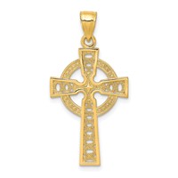 10K Yellow Gold Iona Cross Pendant view 1