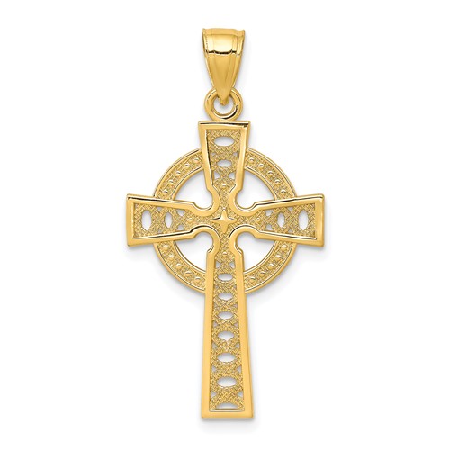 10K Yellow Gold Iona Cross Pendant