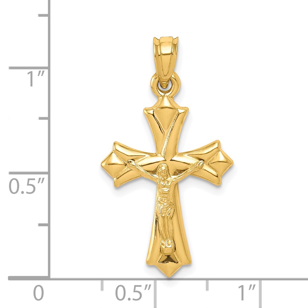 10k Reversible Crucifix /Cross Pendant (10C1340)