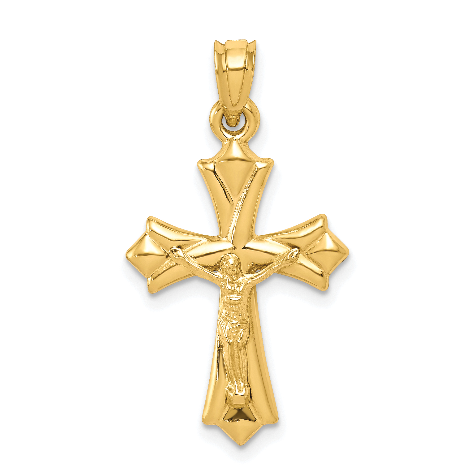 10k Reversible Crucifix /Cross Pendant (10C1340)