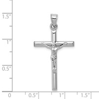 10K White Gold Crucifix Pendant view 3