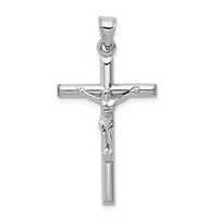 10K White Gold Crucifix Pendant view 1