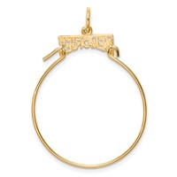 10K Yellow Gold Memories Charm Holder view 4