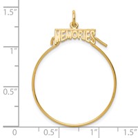 10K Yellow Gold Memories Charm Holder view 3