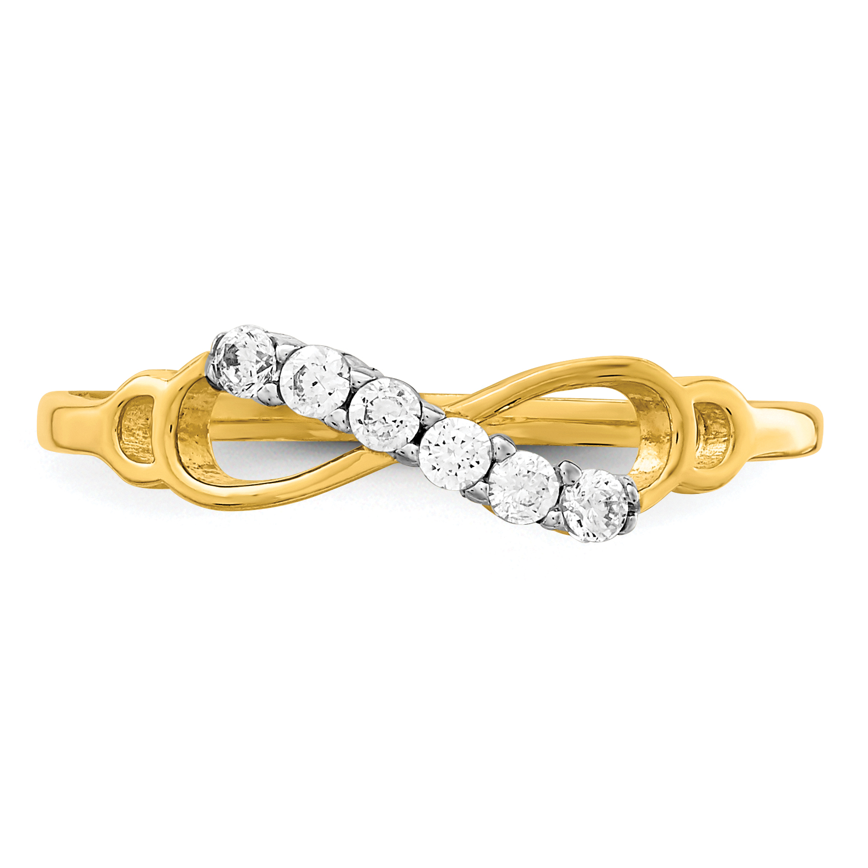 10K CZ Infinity Ring 10C1413 883957927510| eBay