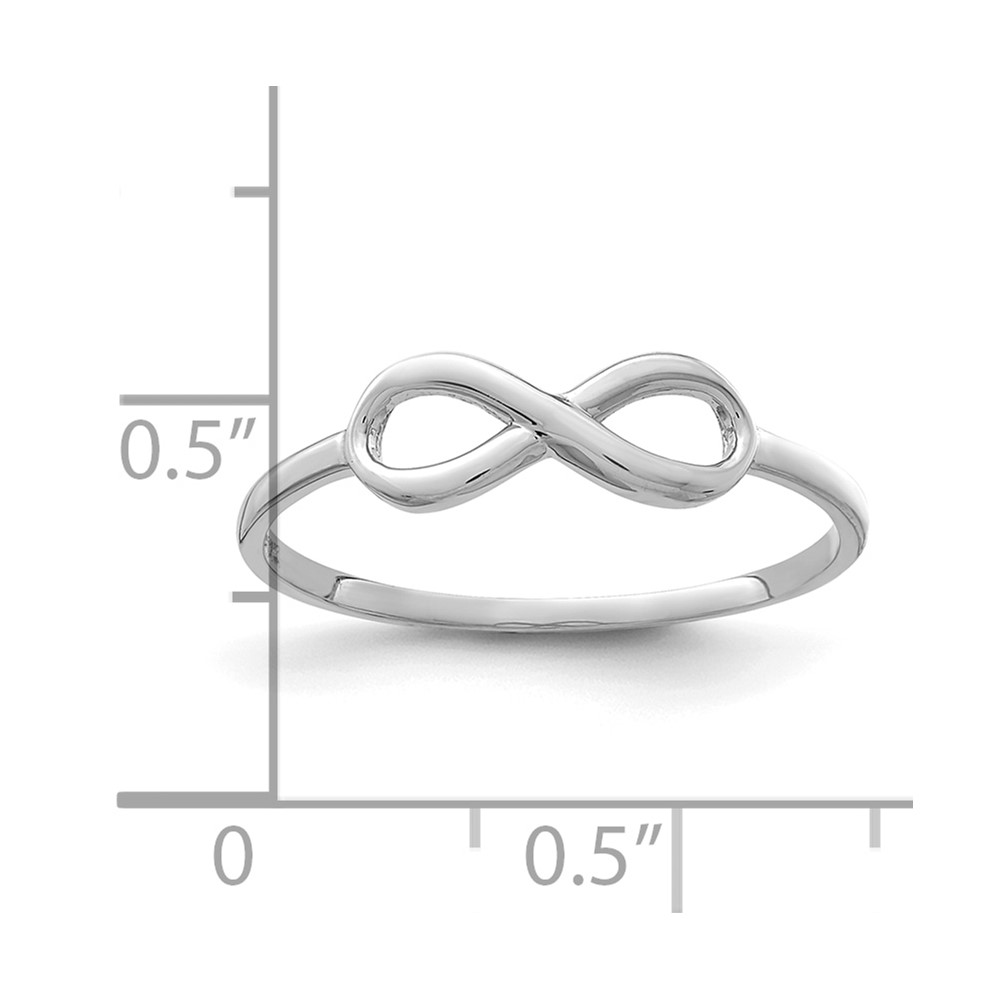 10K White Gold Infinity Ring (10C1414W)