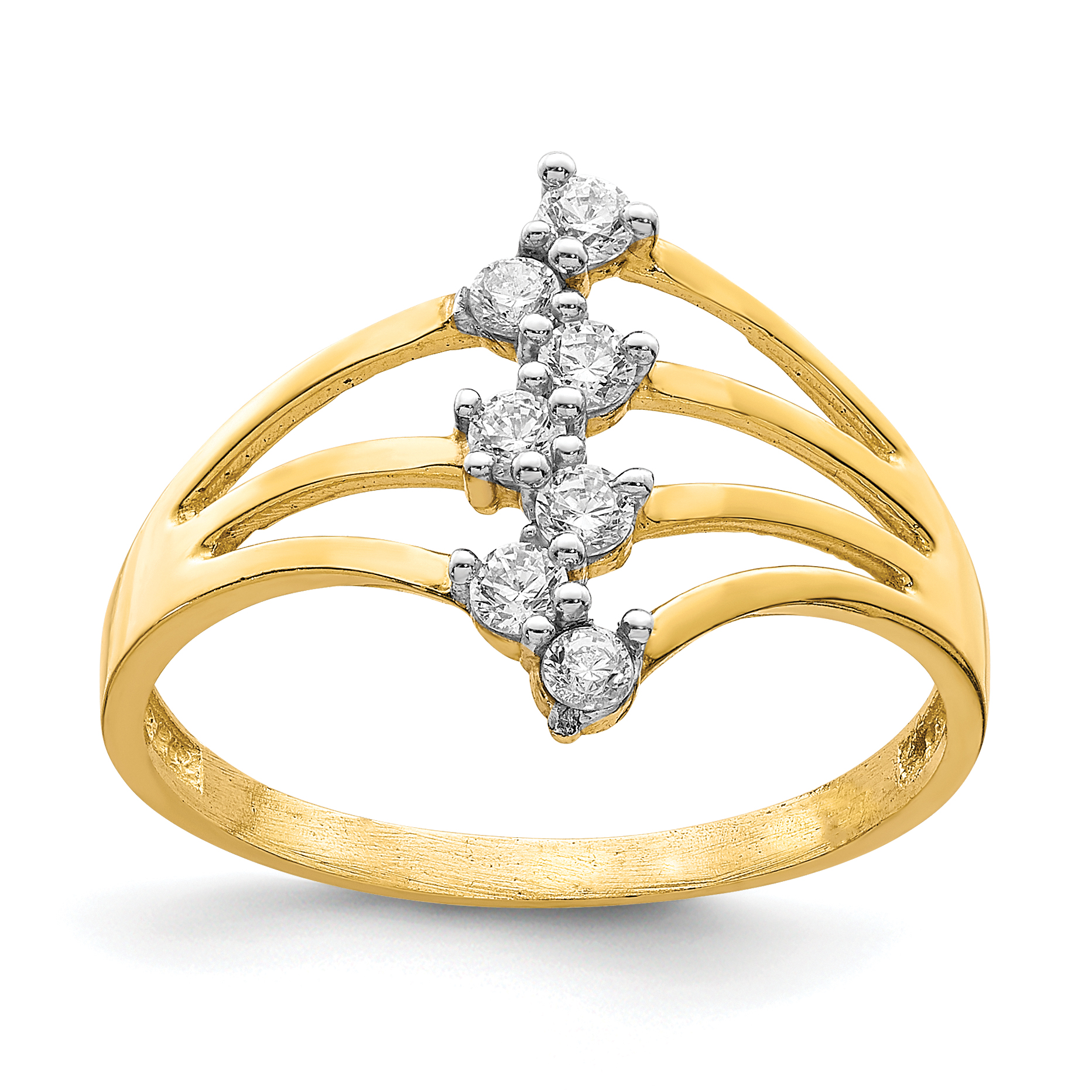 10K CZ 7-Stone Ring (10C1415)