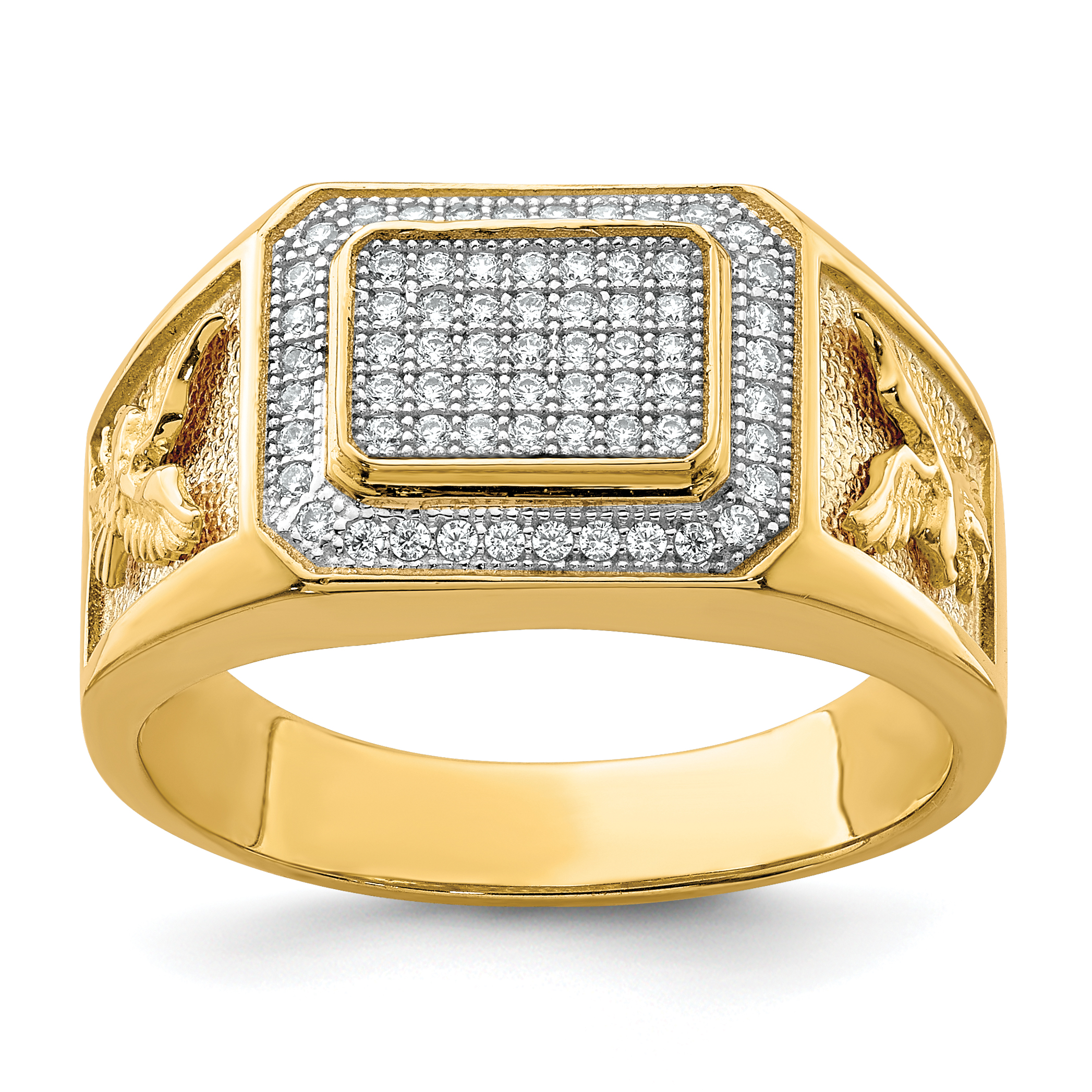 10K Men's CZ Eagle Ring (10C1420)