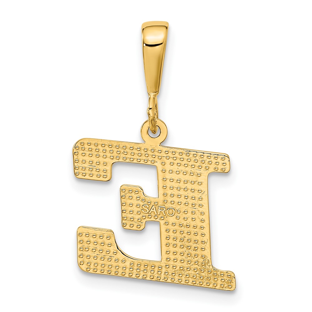 10KY Initial E Pendant (10C1449-E)