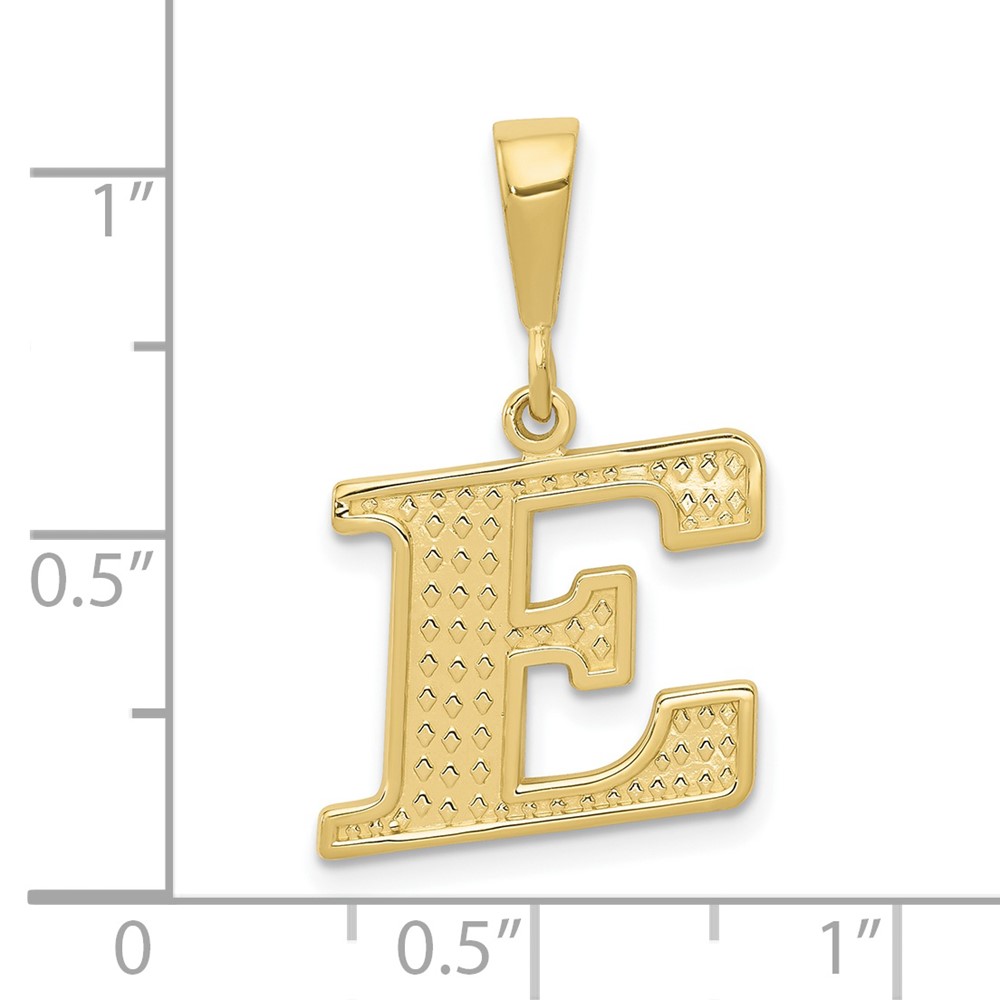 10KY Initial E Pendant (10C1449-E)
