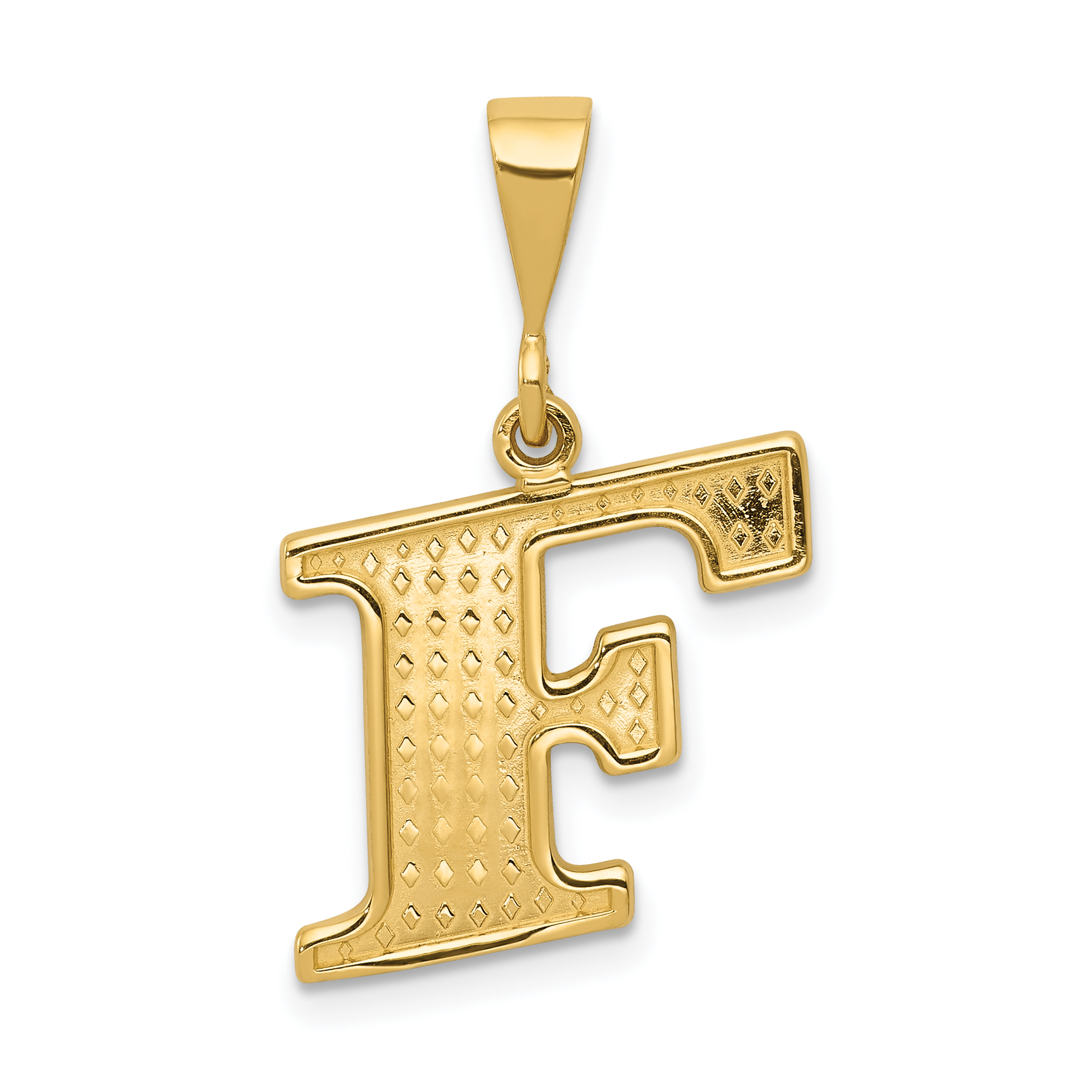 10KY Initial F Pendant (10C1449-F)