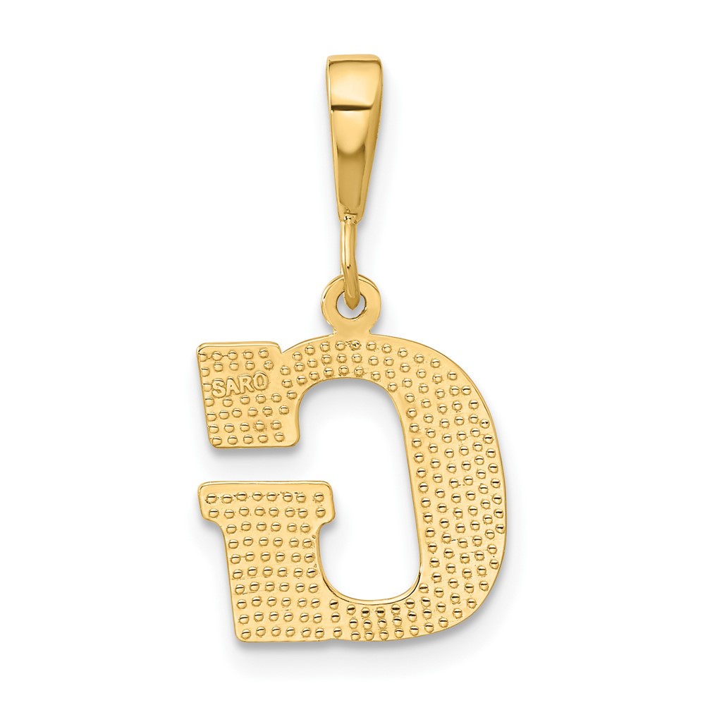 10KY Initial G Pendant (10C1449-G)