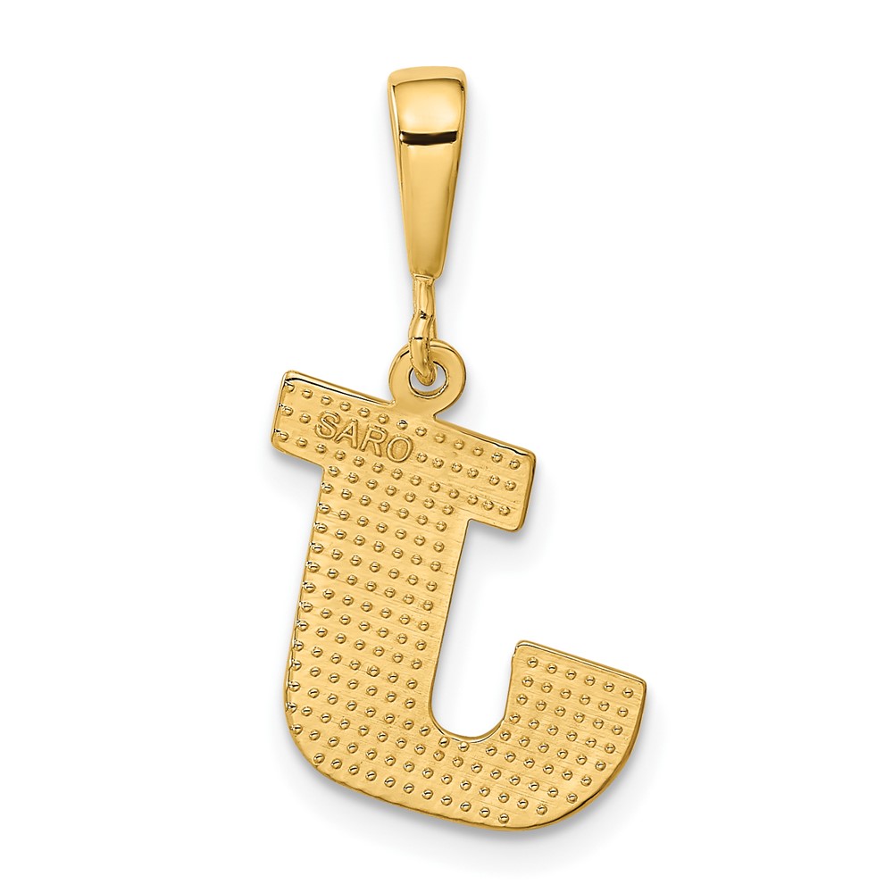 10KY Initial J Pendant (10C1449-J)