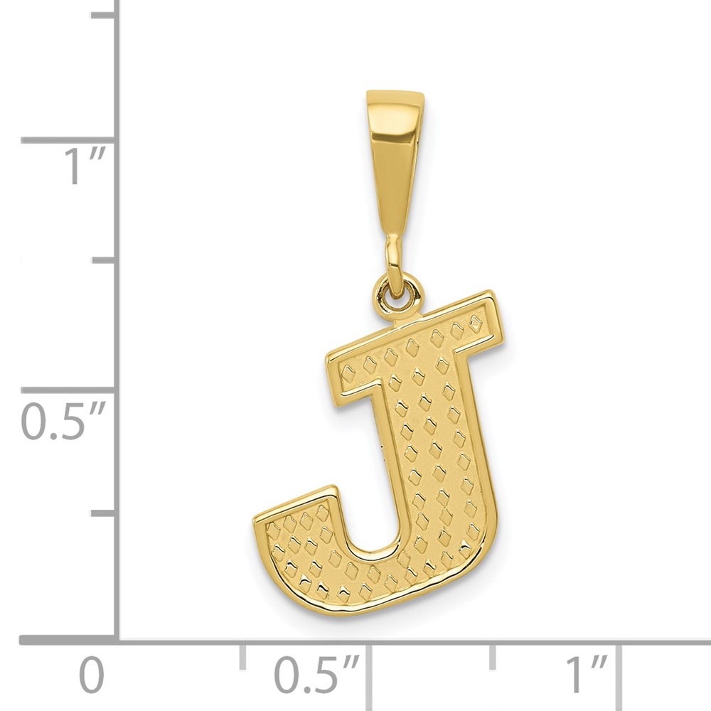 10KY Initial J Pendant (10C1449-J)