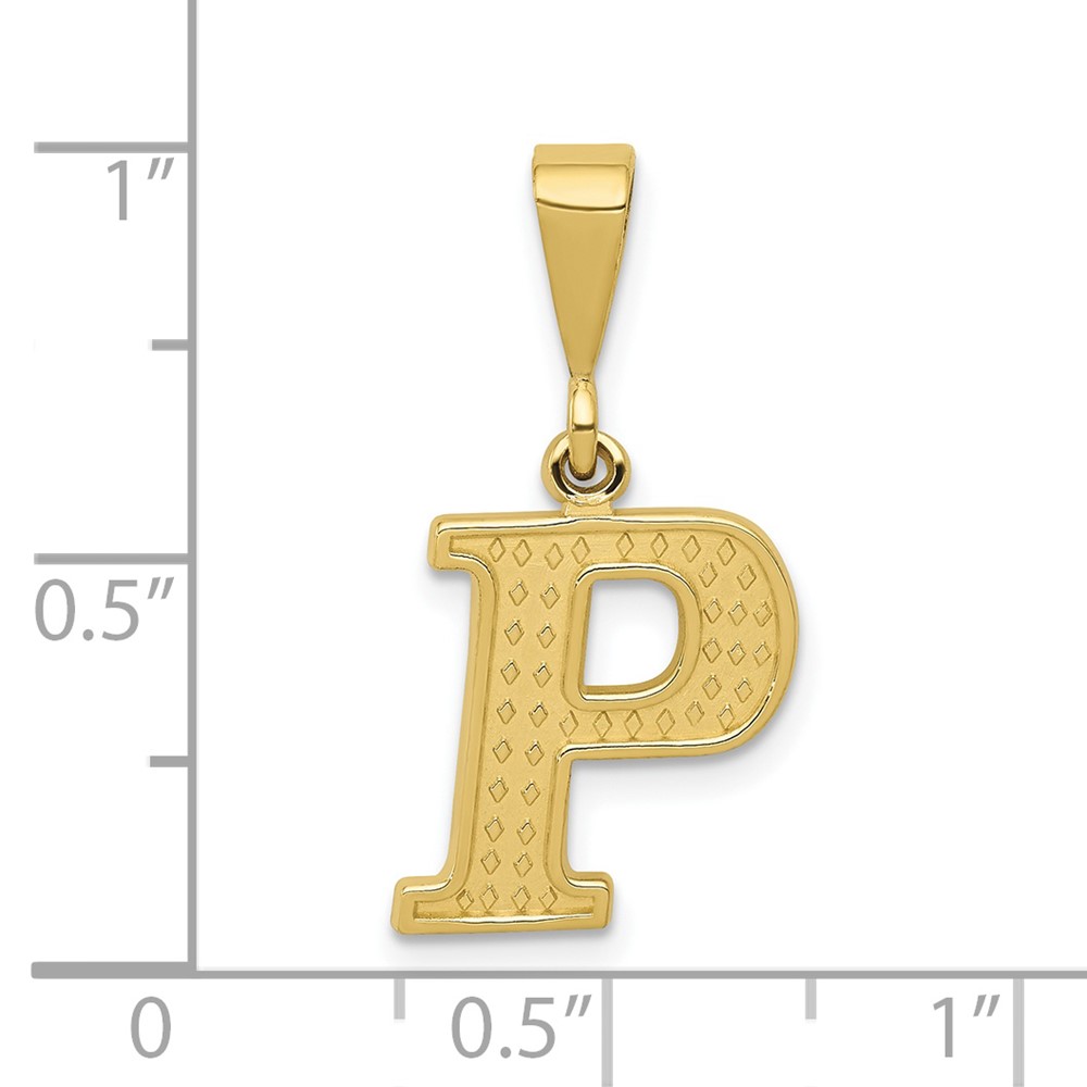 10KY Initial P Pendant (10C1449-P)