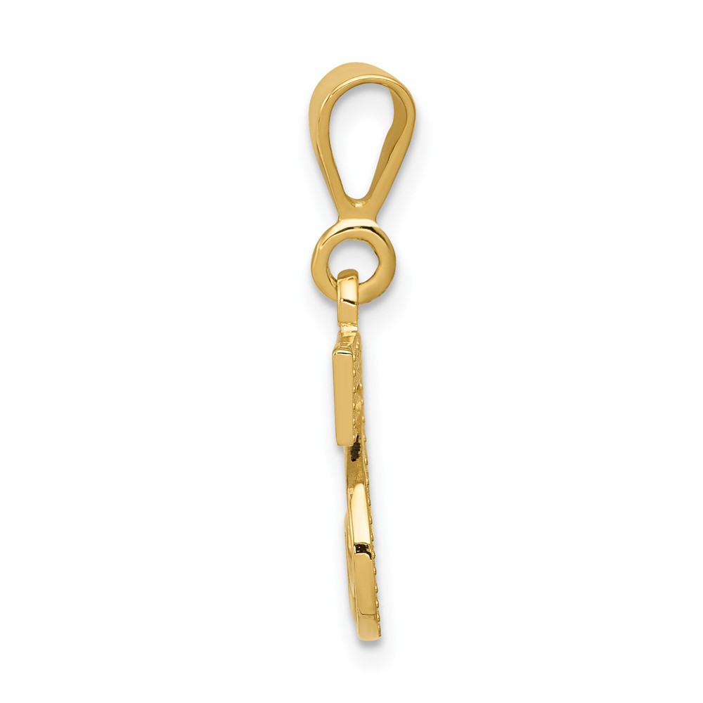10KY Initial S Pendant (10C1449-S)