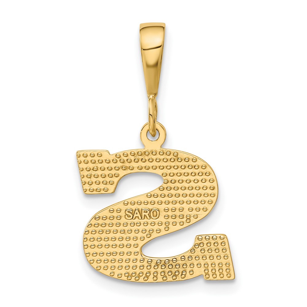 10KY Initial S Pendant (10C1449-S)