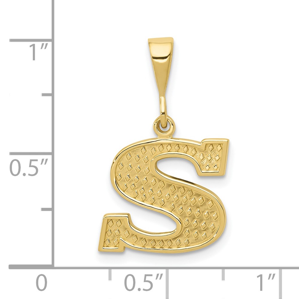 10KY Initial S Pendant (10C1449-S)