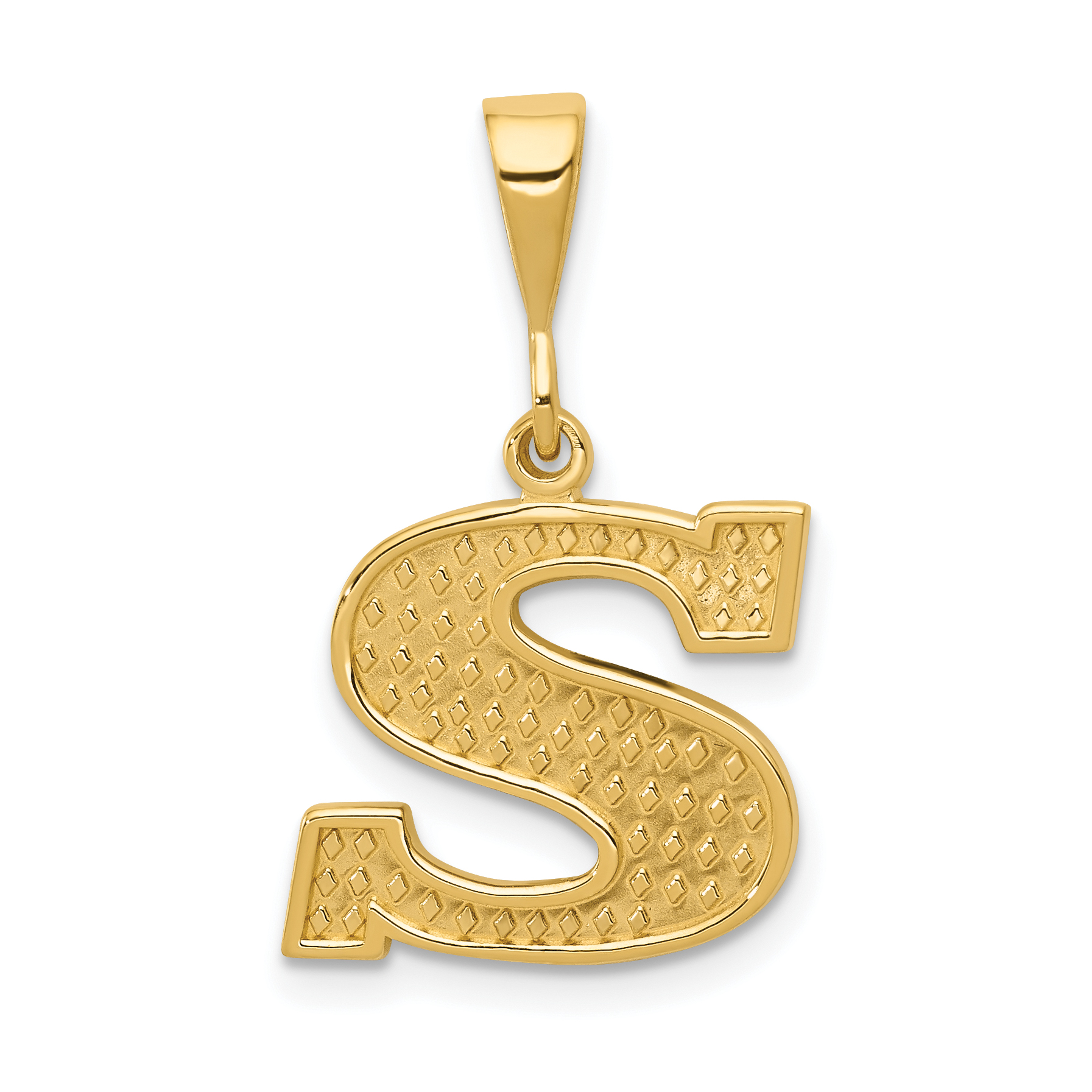 10KY Initial S Pendant (10C1449-S)