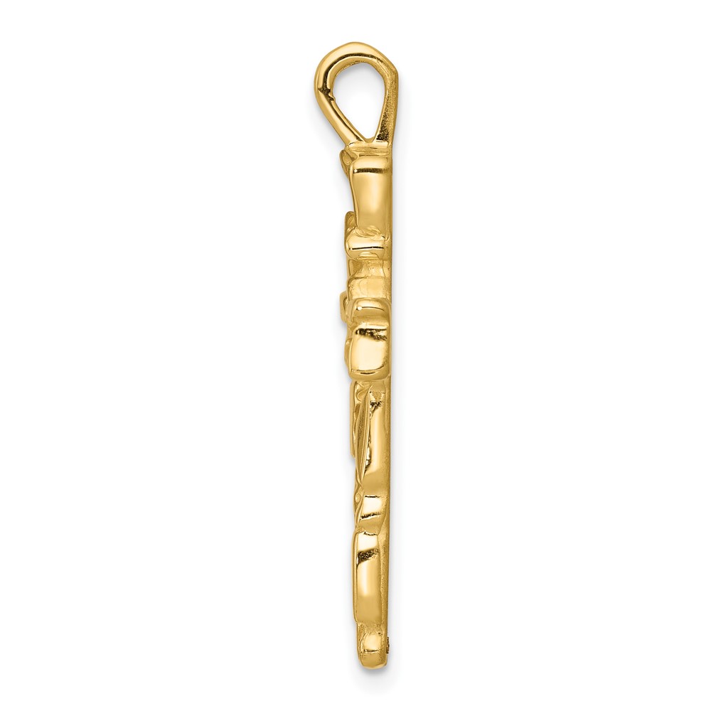 10k Nugget Cross Pendant (10C1480)
