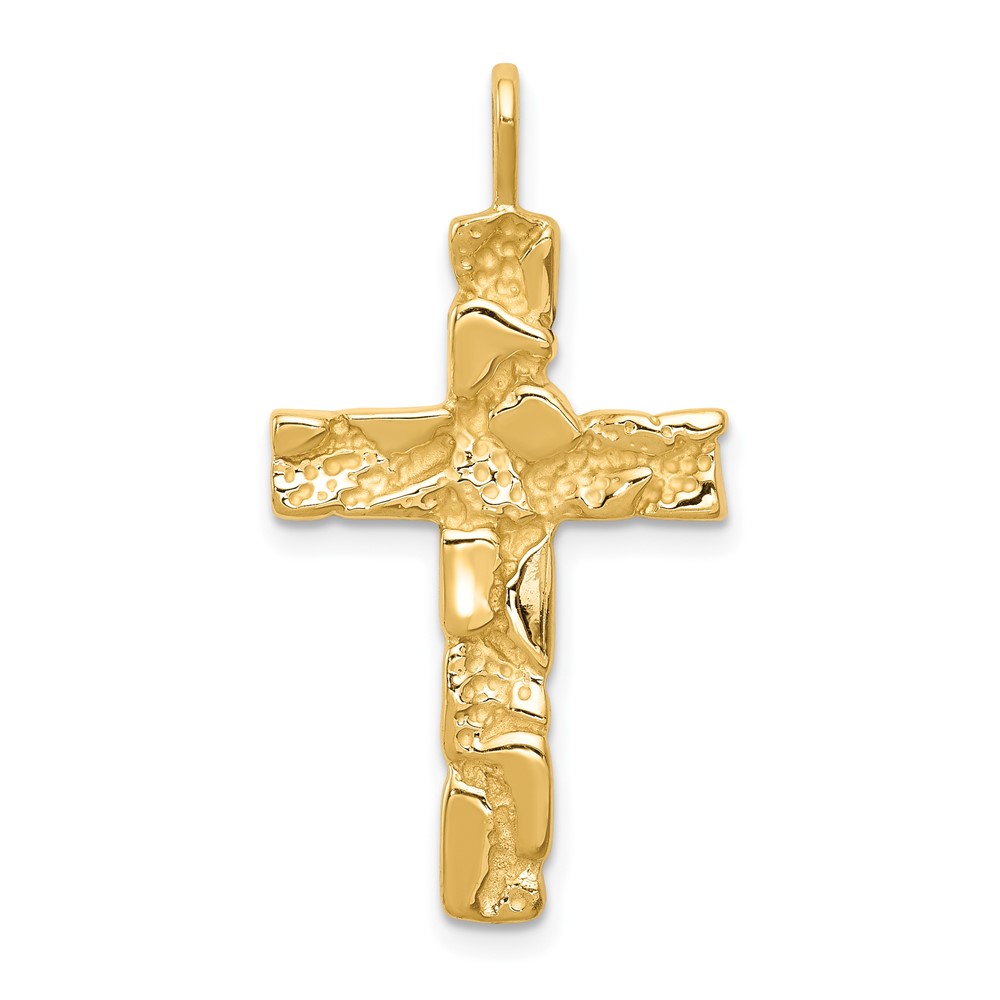 10k Nugget Cross Pendant (10C1480)