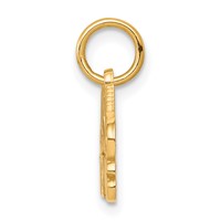 10K Yellow Gold I Heart Tennis Charm view 2