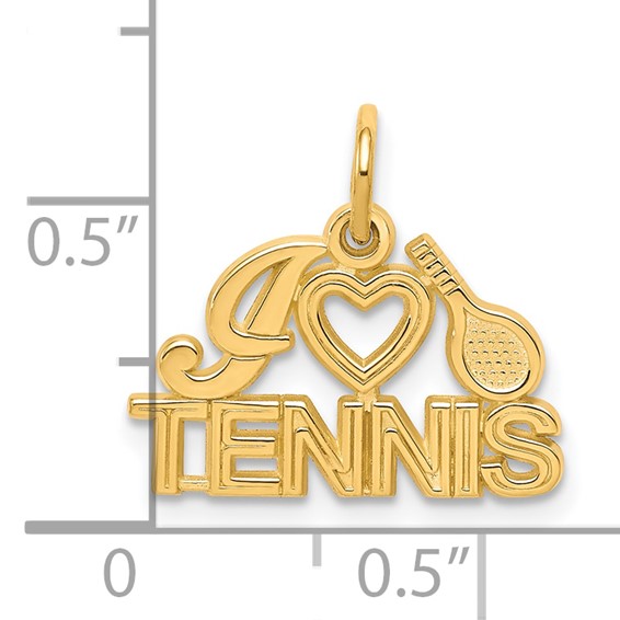 Gold Polished Tennis Pendants