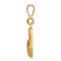 10K Yellow Gold Large Boxing Glove Charm view 2